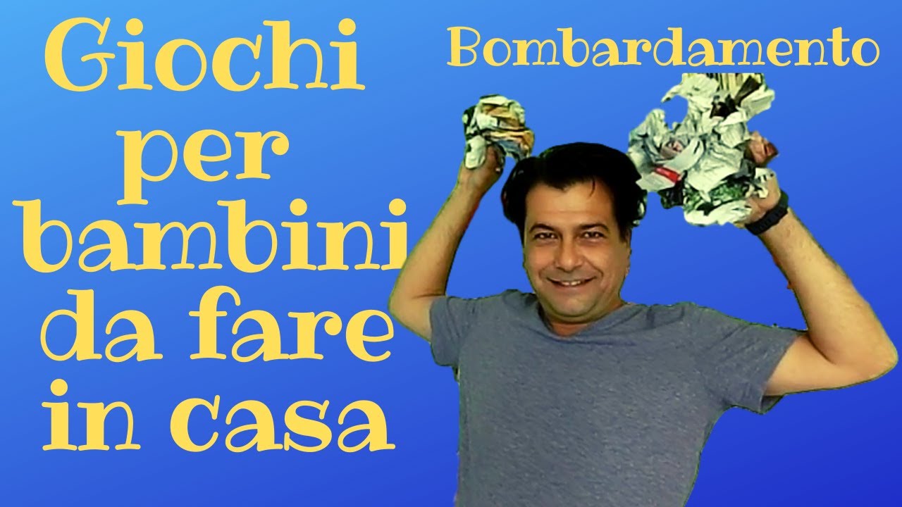 Gioco del bombardamento. Dai 5 ai 10 anni. Giochi da fare in casa, giardino, terrazzo...