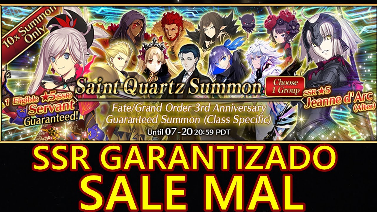 FGO-Roll SSR Garantizado por Tercer Aniversario *SALE MAL*