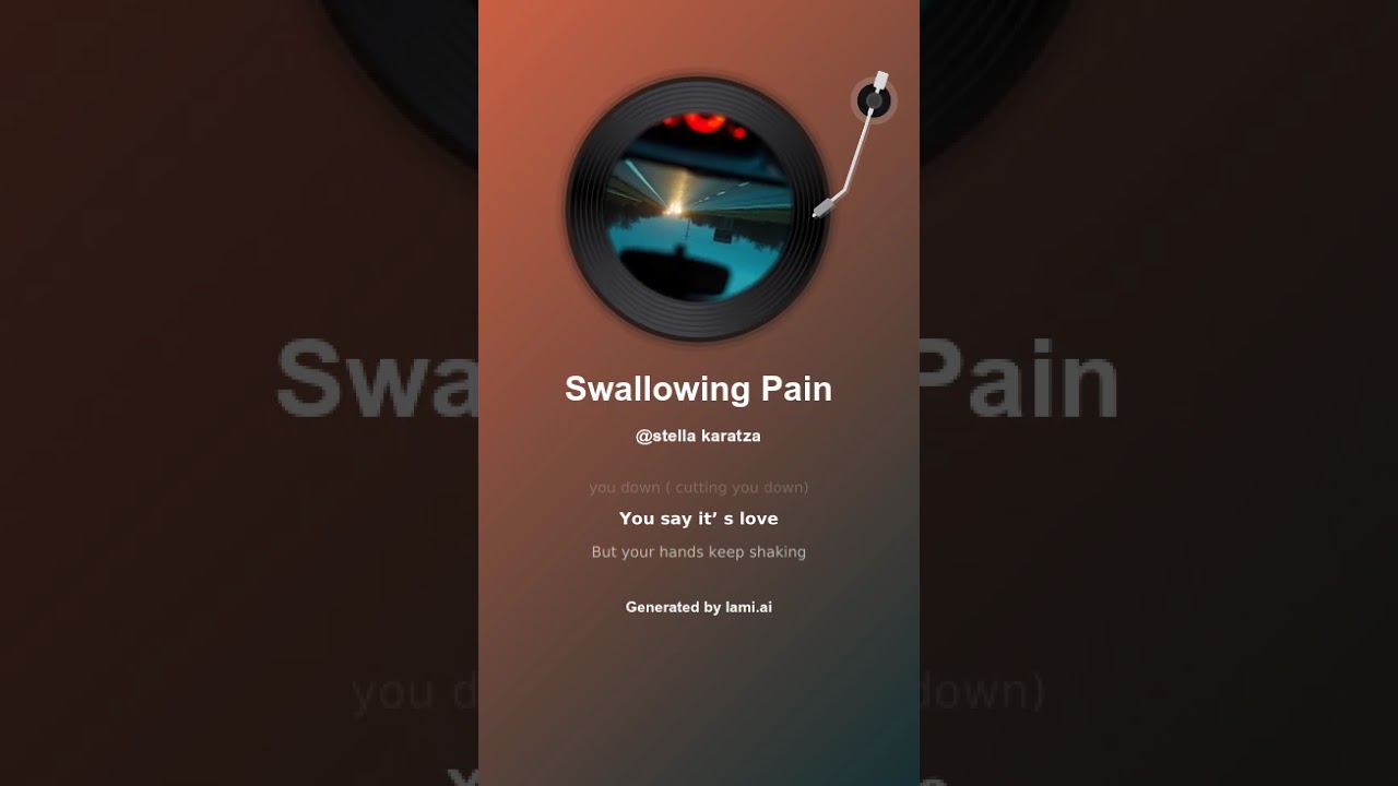 Swallowing Pain 2..  pop ballad new