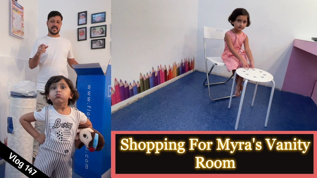 Shopping For Myra's Vanity Room | Marathi Vlog 147 |