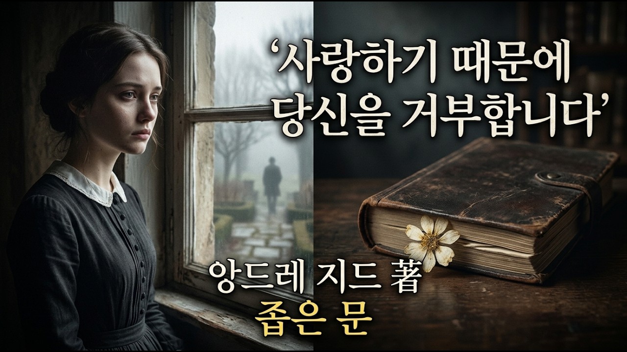 좁은문/ 앙드레지드사랑하기 때문에 당신을 거부합니다   #인생철학 #시니어감동 #고전리뷰 #사랑과회한 #인생의문