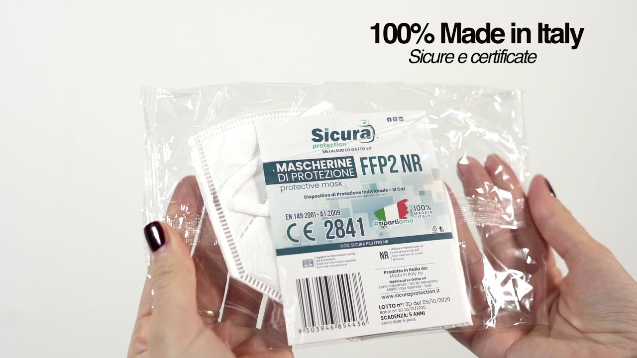 Mascherine FFP2 Sicura Protection - 100% Made in Italy ( UNBOXING )