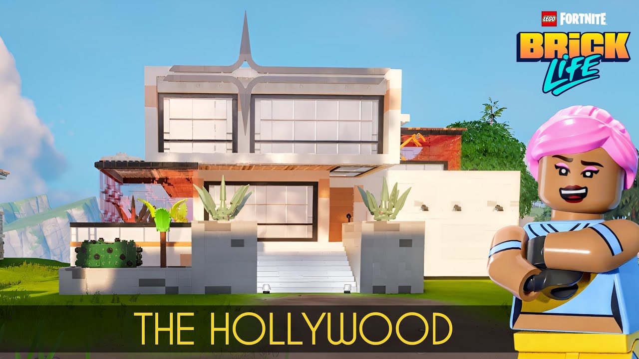 THE HOLLYWOOD  - Hospital - House Tour in Lego Fortnite Brick Life