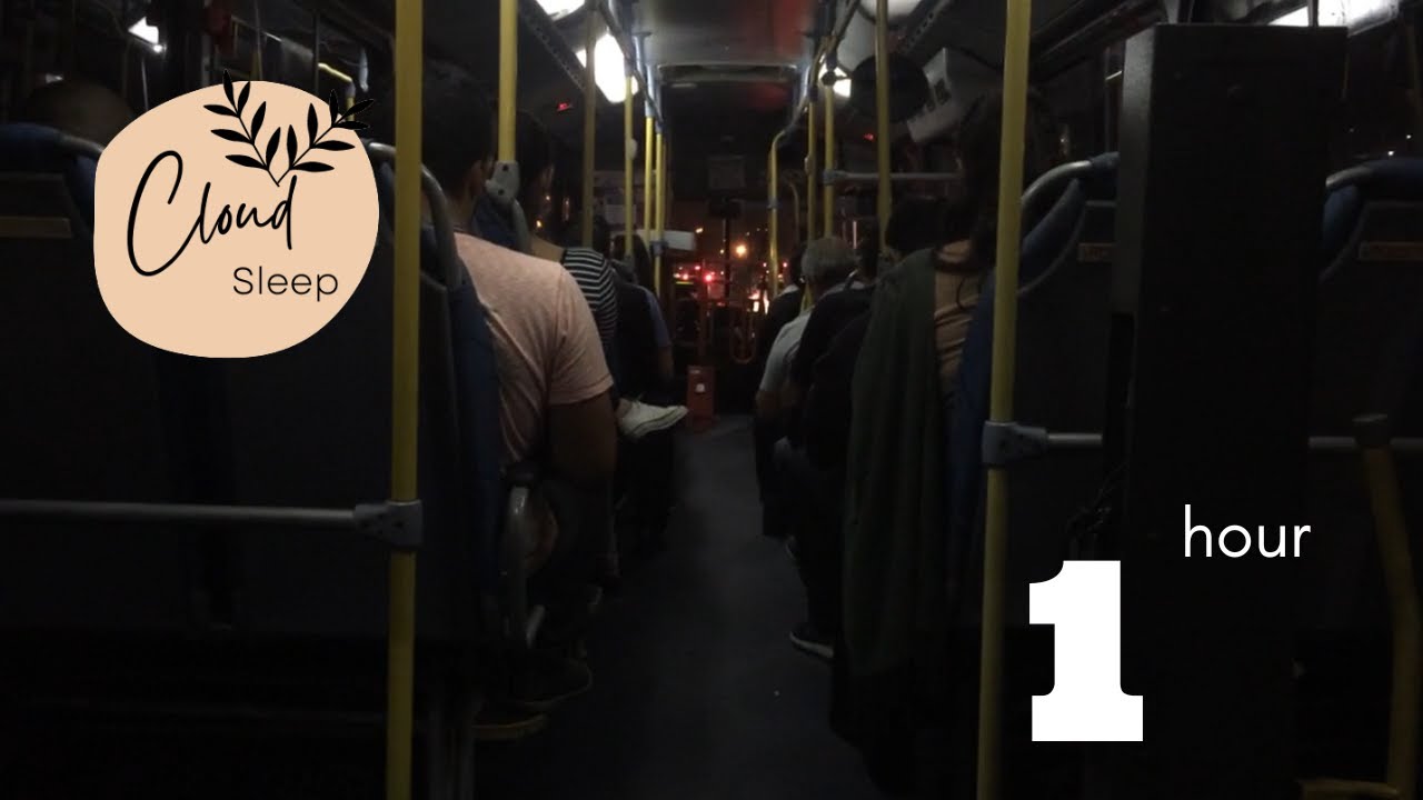 Bus Ride Ambience | Night Bus Ride Noise | 1 Hours Of Bus Sound For Sleep, Focus, Study