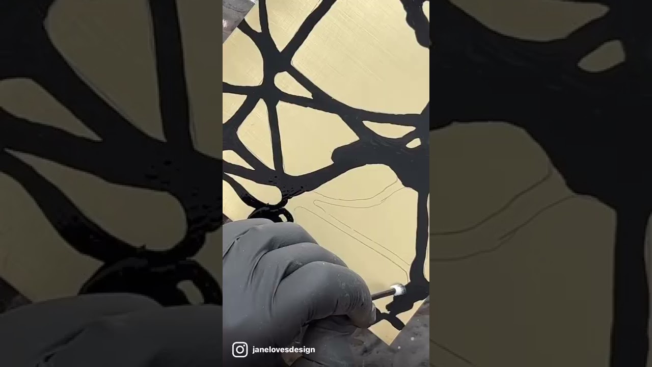 Kintsugi Stencil Etch
