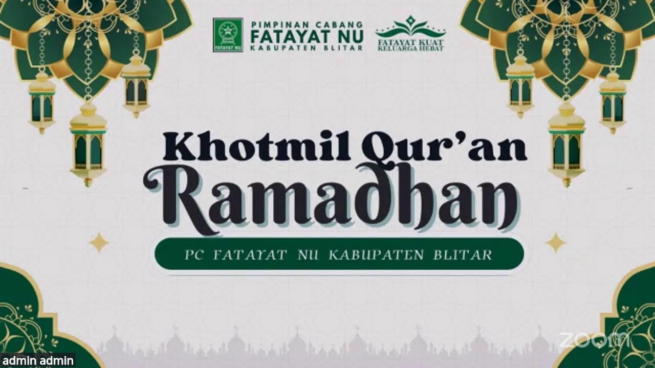 Khotmil Qur'an dan Tahlil PC Fatayat NU Kab Blitar x PAC Fatayat NU Selorejo