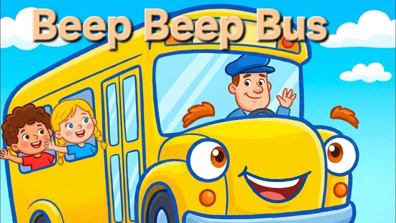 Beep Beep Bus Song 🚌 | Fun Nursery Rhymes for Kids | Baby Songs