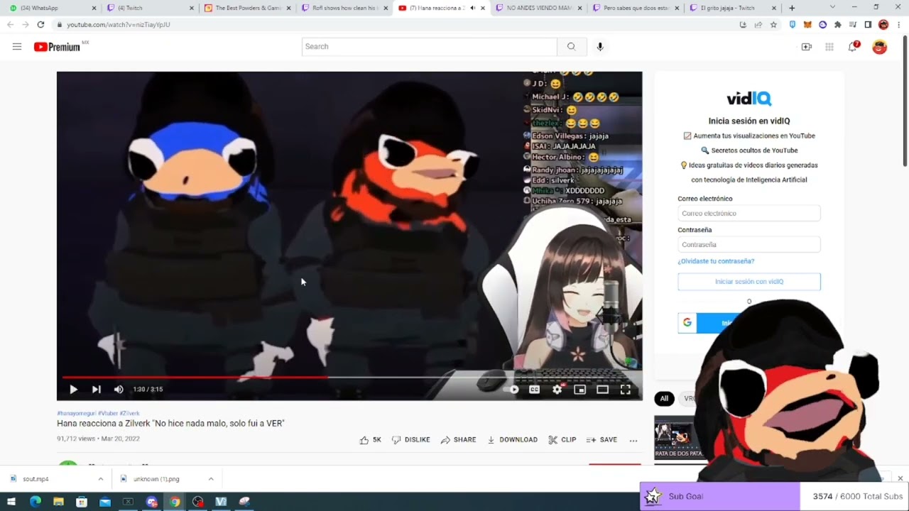 ZILVERK MIRA LA REACCION DE HANA A SU VIDEO💥