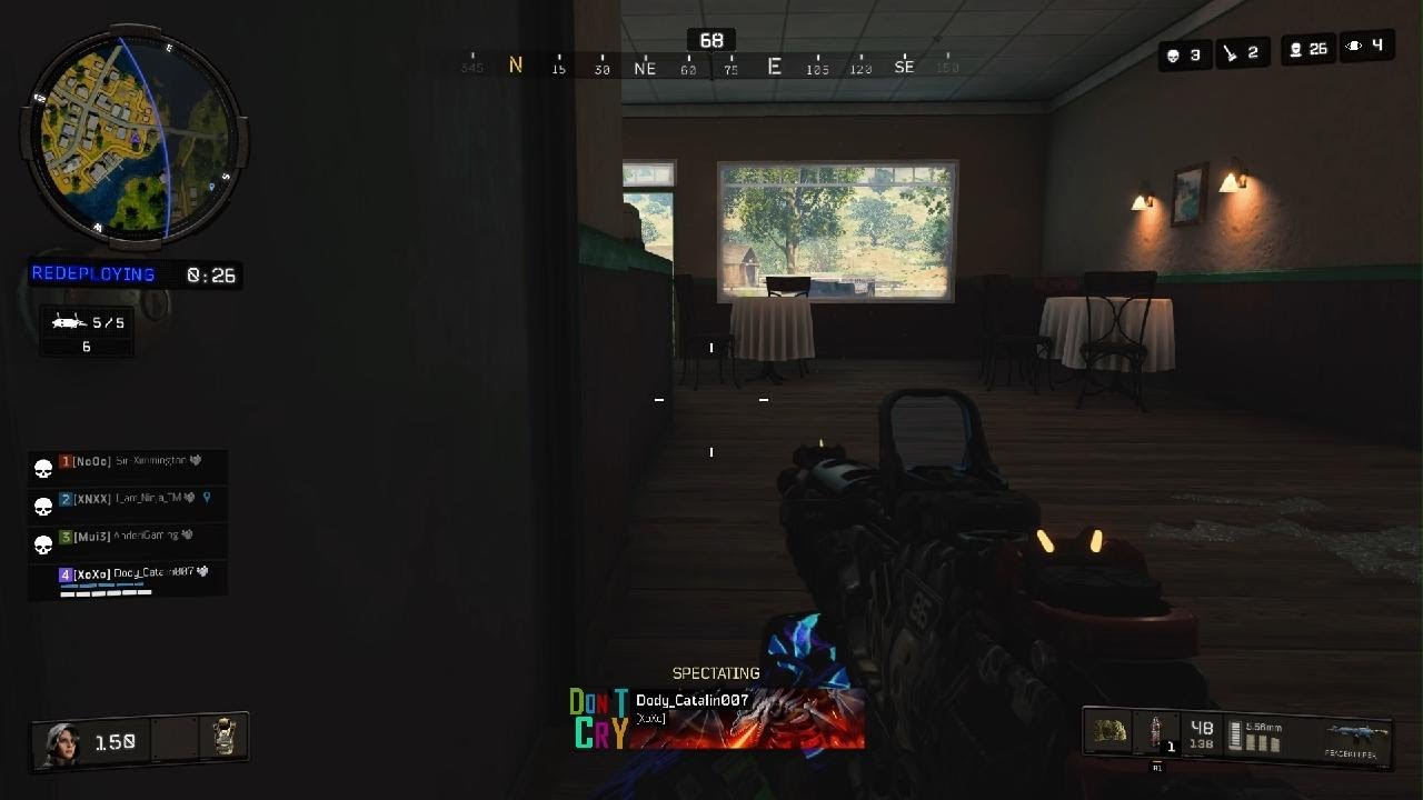 19 Kills , 23 downs win BLACKOUT BO4