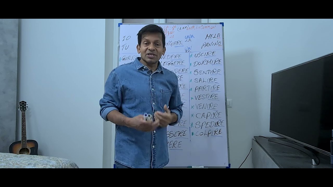 ඉතාලි භාෂාව ඉගෙන ගමු(i verbi ක්‍රියා පද පලමු පාඩම)ARE ,ERE ,IRE, RRE