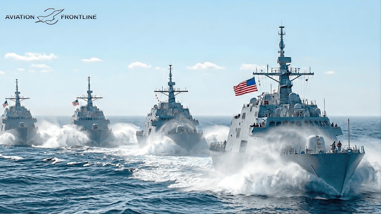 Insane Action! U.S. Navy Tests Massive High-Speed Warship in Extreme Sea Patrol Missions