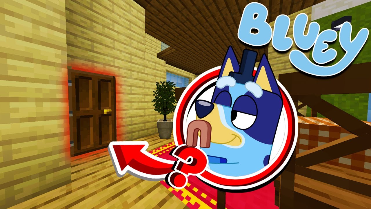¿Qué ESCONDE BLUEY en su HABITACION SECRETA? | Las Aventuras de BLUEY en Minecraft!