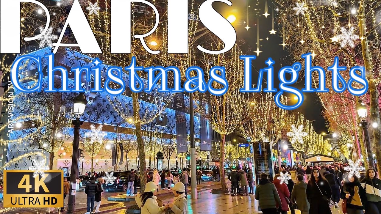 [🇫🇷Paris France 4K 120FPS Walking Tour] PARIS CHRISTMAS LIGHTS 2025 22/NOVEMBER/2025