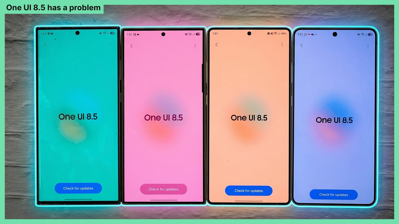 Проблема с One UI 8.5!