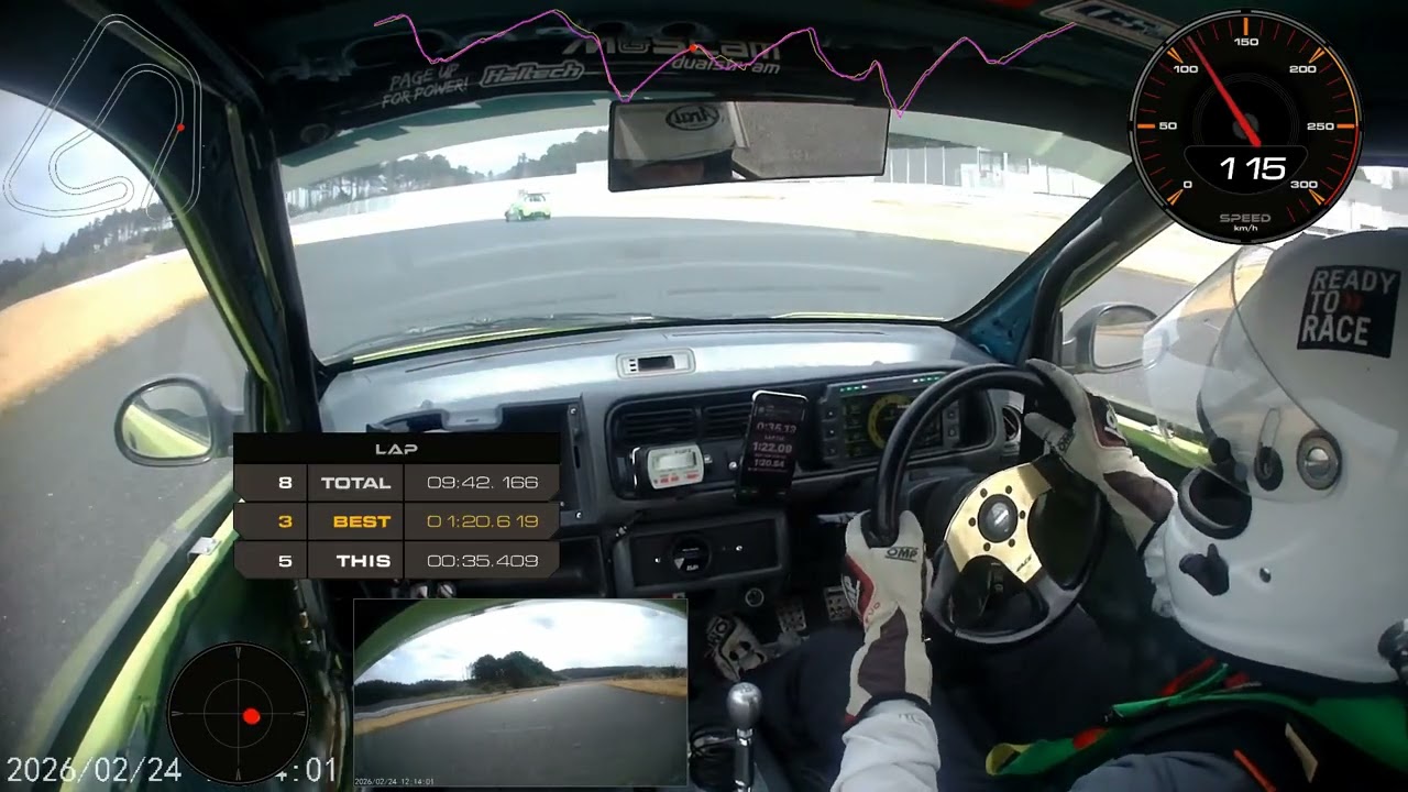【ホンダトゥデイ】2026/2/24袖森草レース