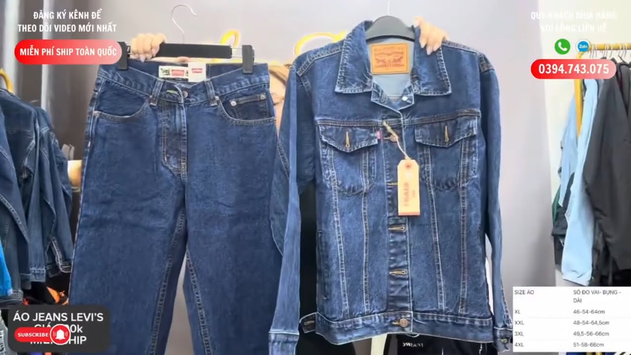 [4/2] QUẦN ÁO JEANS LEVI'S HÀNG THÁI LAN MỚI 100% |0394.743.075 | MIỄN SHIP