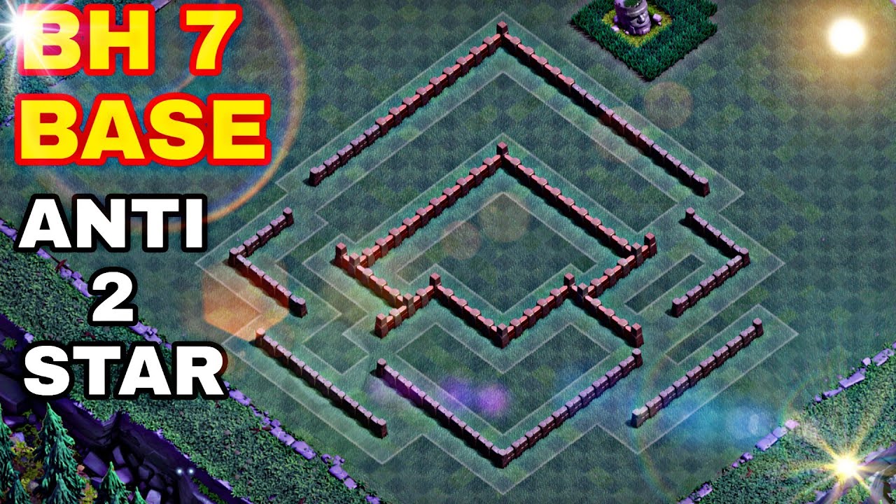Best BH 7 (Builder Hall 7) Base 2019 Design Anti 1 Star Anti 2 Star Anti All Coc | Clash Of Clans