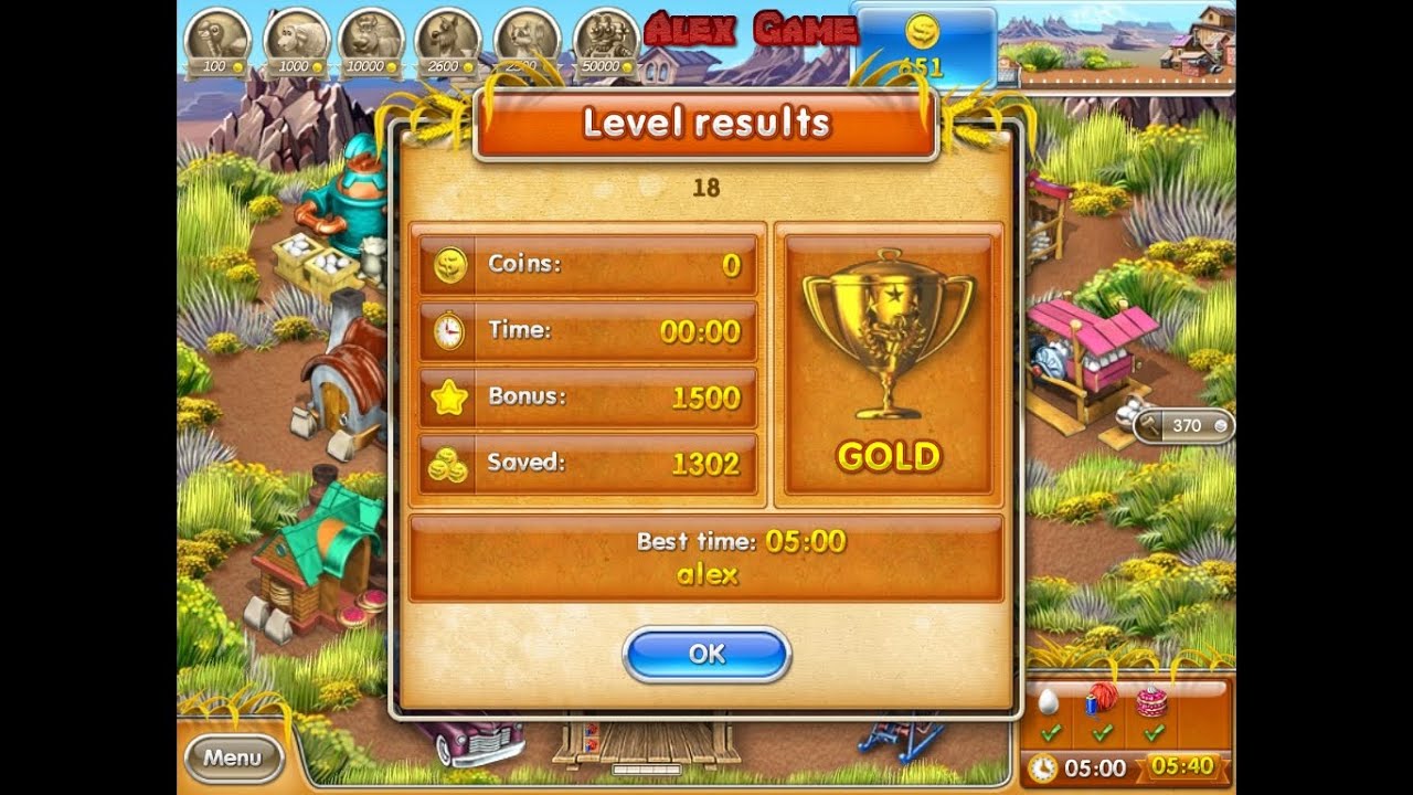 Farm Frenzy 3 American Pie (level 18) only GOLD Веселая ферма 3 Американский пирог Уровень 18 Золото