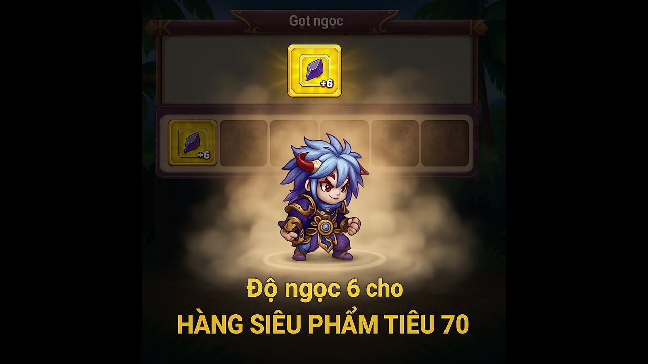 Hoàn thành viên ngọc 6 cho CON HÀNG TIÊU 70 #g4m #hocvienninja #hocvienninjag4m