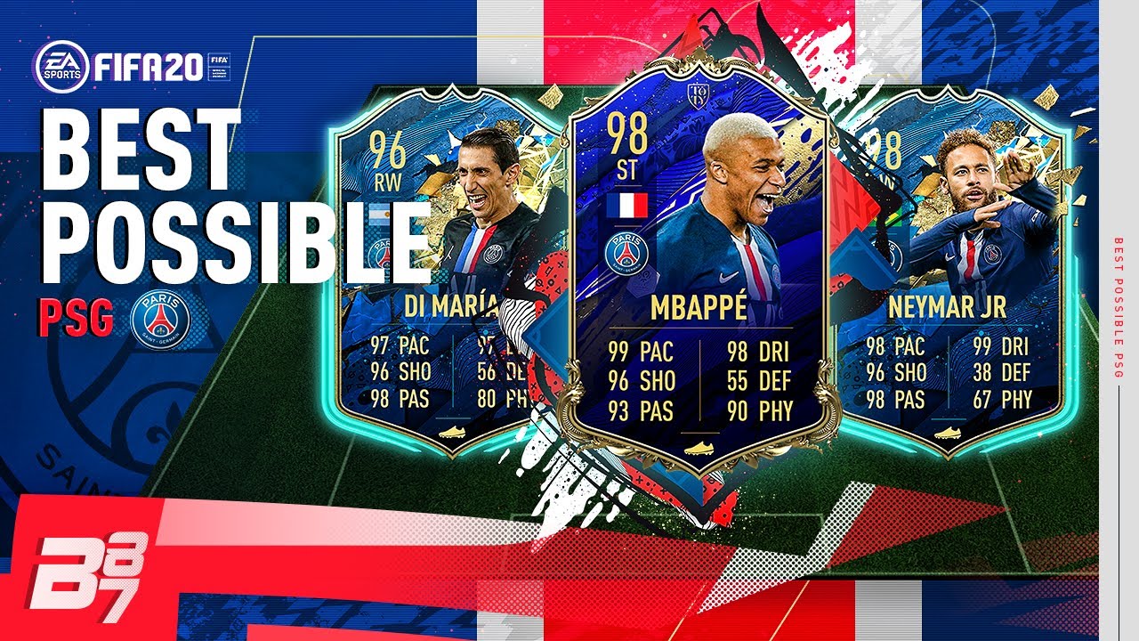 BEST POSSIBLE PSG TEAM w/ TOTS 98 NEYMAR & TOTY 98 MBAPPE! | FIFA 20 ULTIMATE TEAM