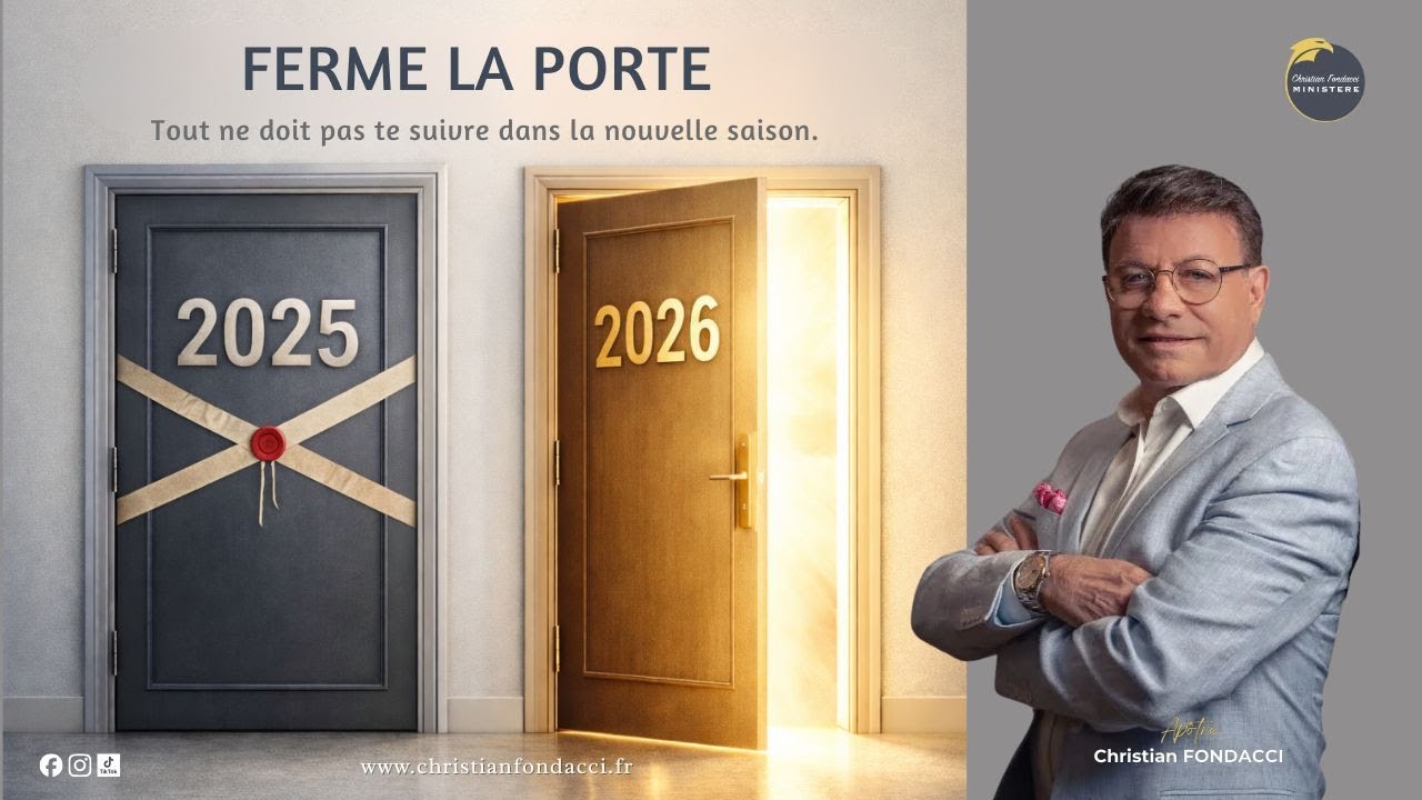 Ferme la porte de 2025 | Dernier culte 2025 – Entrer en 2026 avec Dieu