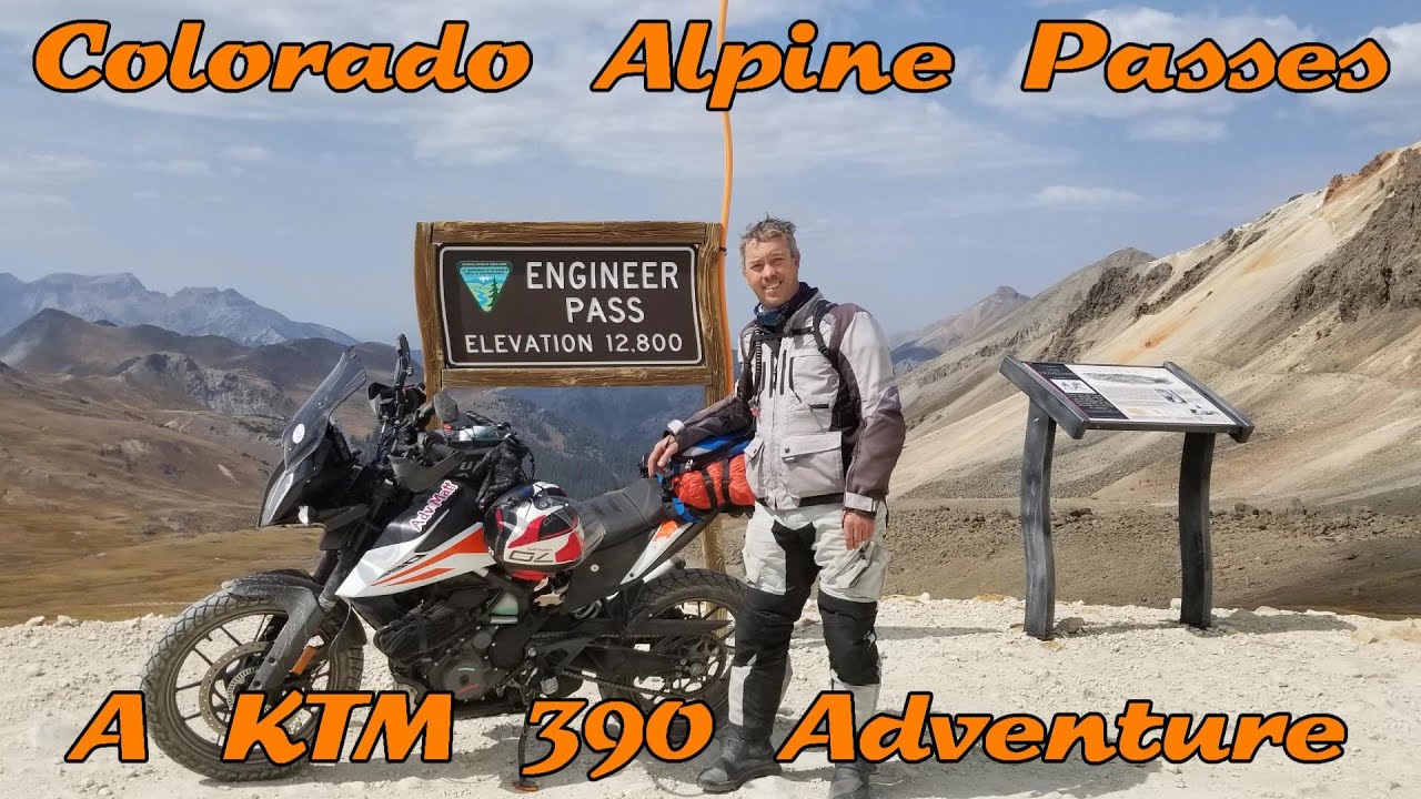 Colorado Alpine Passes by motorcycle - A KTM 390 Adventure