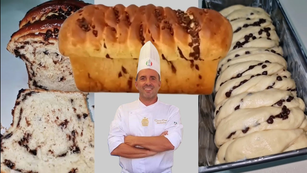 PAN BRIOCHES SPETTACOLARE CON GOCCE DI CIOCCOLATO.Ricetta semplicissima fatta in casa per tutti