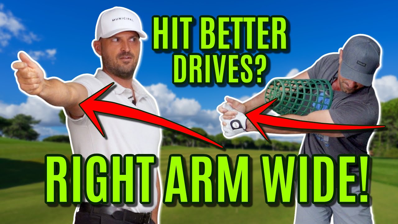 GOLF: Straighten Your Right Arm To Shallow Your Downswing | The KEY To Incredible Driving!