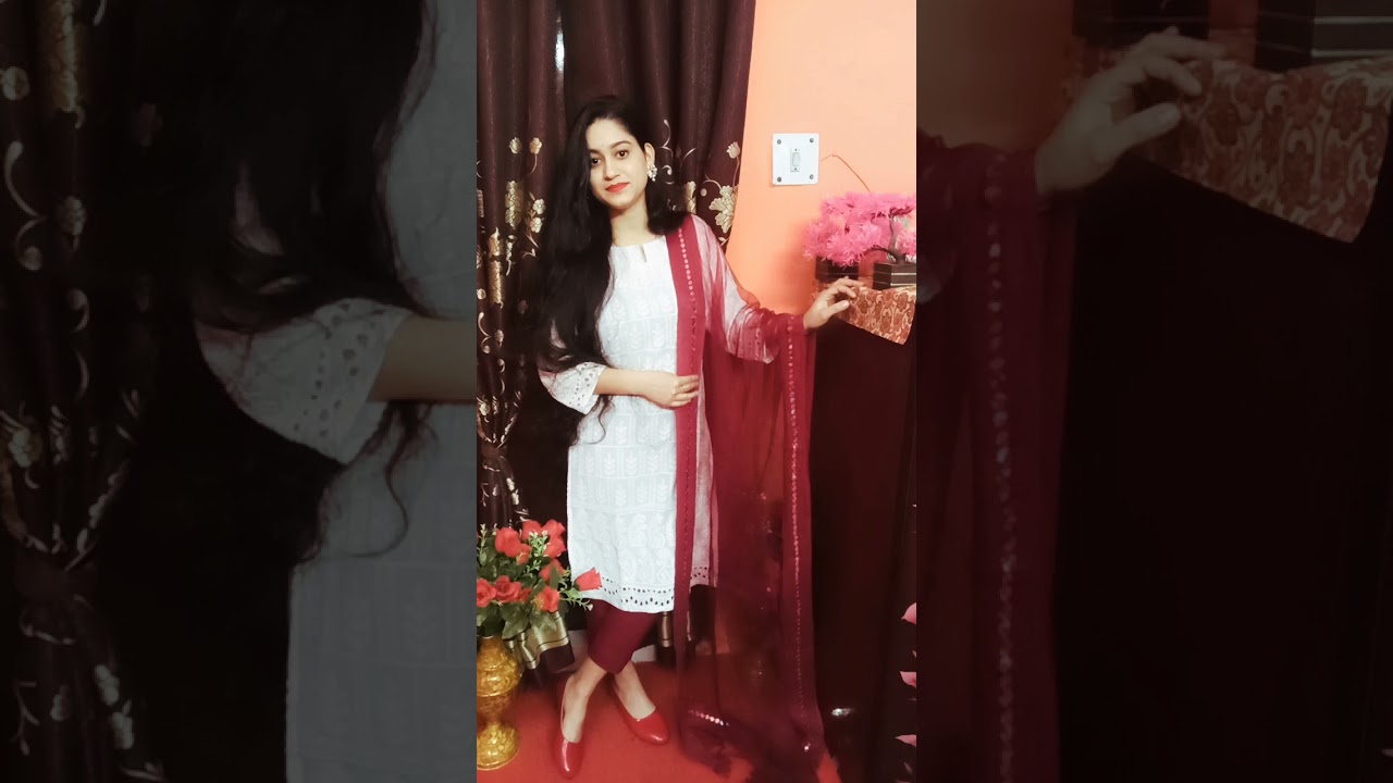 White Chitta Suit Punjabi Latest New Suit 2021#punjabisuit #suit #youtubeshorts #whitesuit