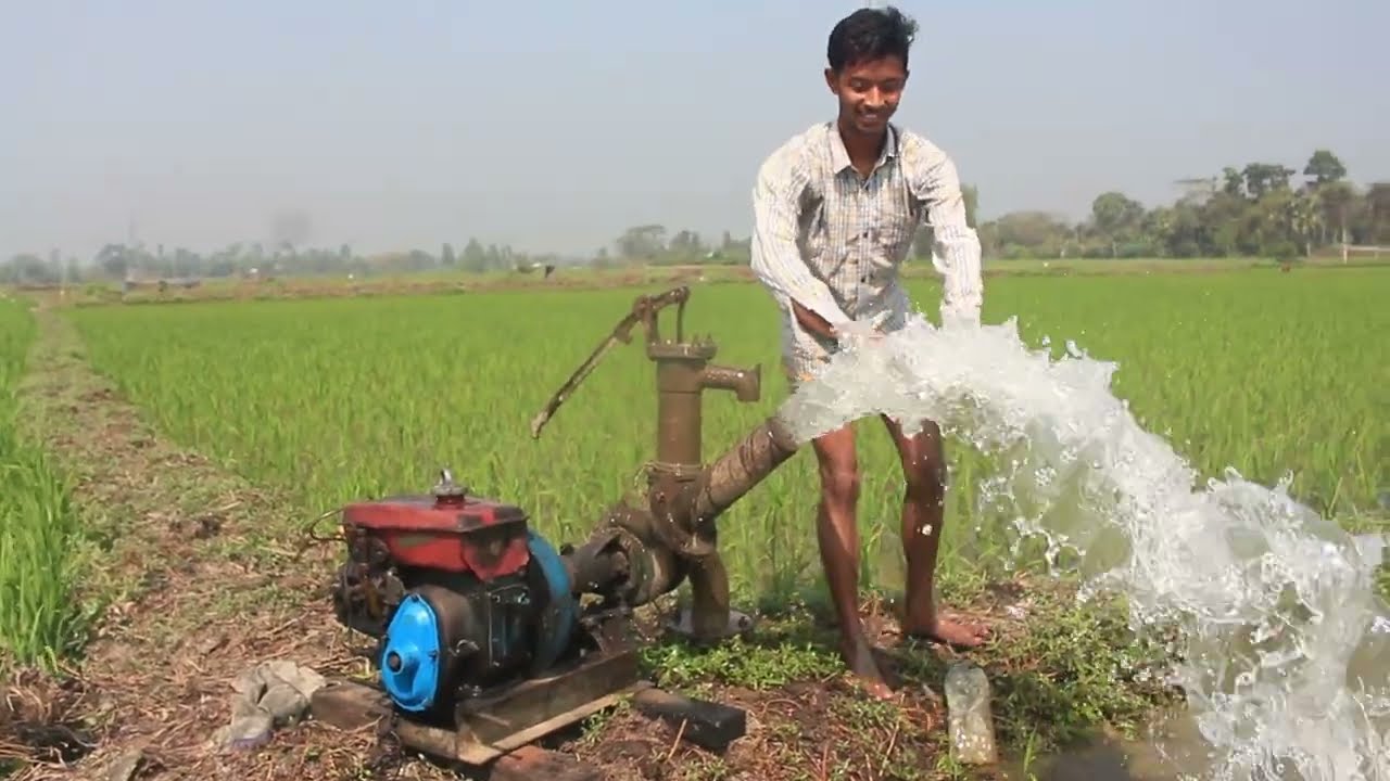 মাথার মটরের লাইনে সমষ্যা ঠিক করব ও মধ্য বিলের মেসিন চালাব। পুকুরের পারের জমিতে বান দিলাম।