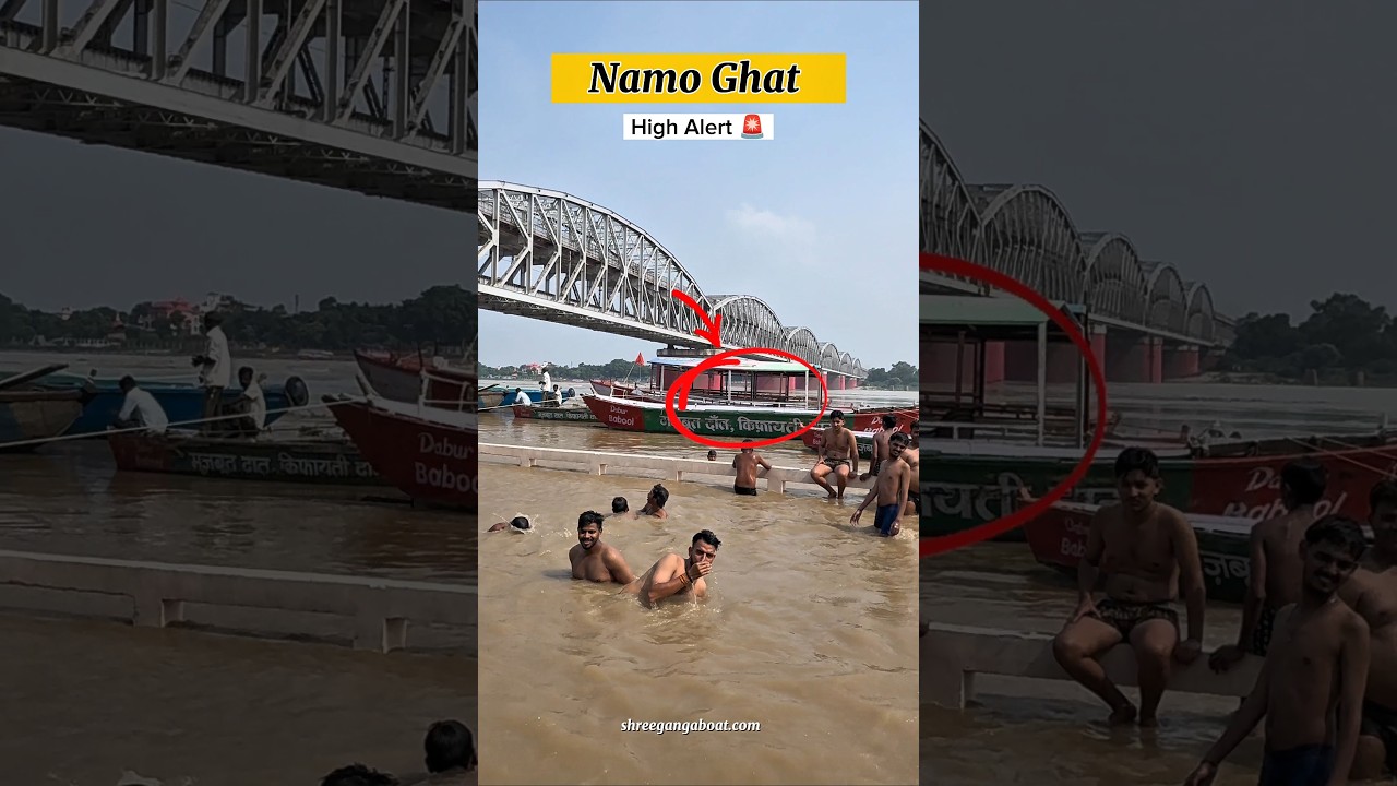 🚨 Namo Ghat High Alert | Ganga Water Level Rising | Varanasi