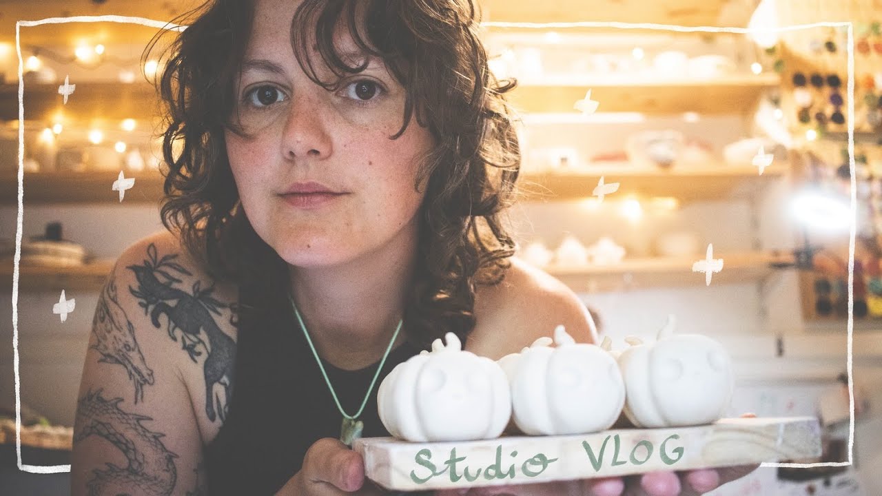 Ceramic studio vlog 🐸 J'attaque les créations d'automne et ENCORE des grenouilles !