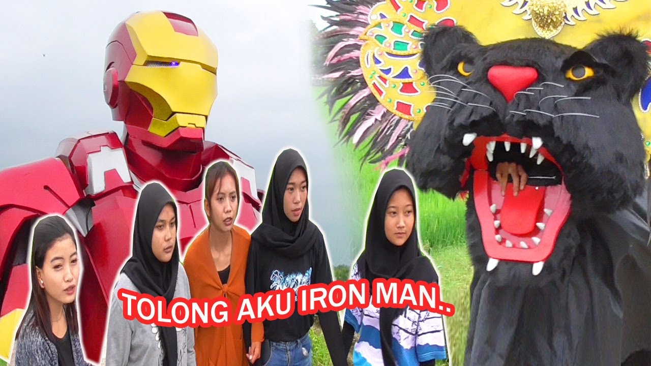 Cewek hampir dimakan barongan ditolong IRON MAN