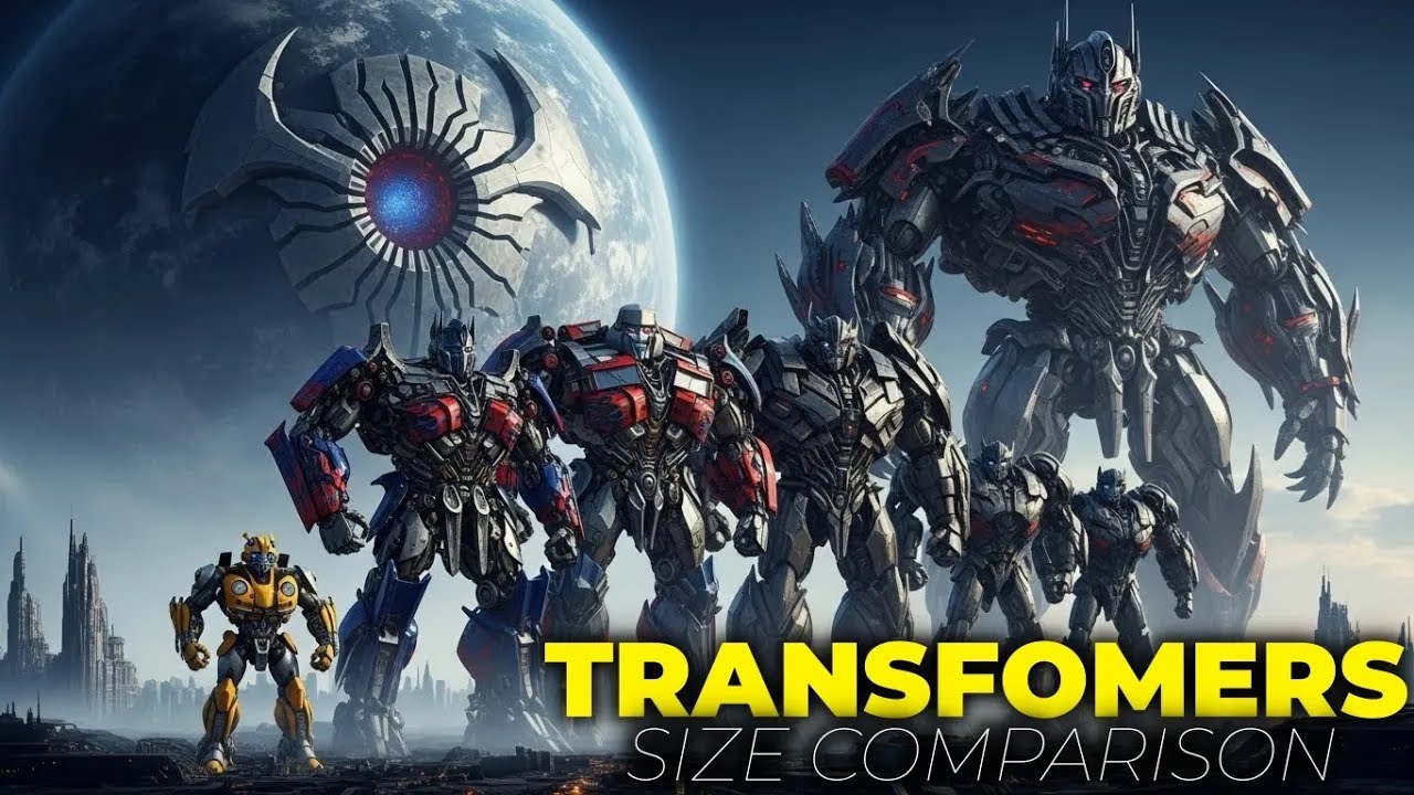 Transformers Size Comparison 3D 🤖 | Smallest to Biggest Autobots & Decepticons
