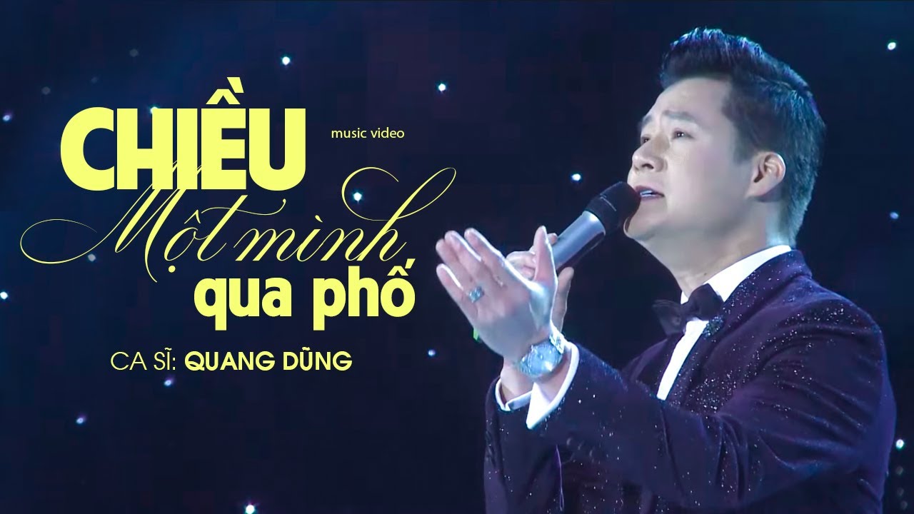 CHIỀU MỘT MÌNH QUA PHỐ - QUANG DŨNG Hát Live Khúc Tình Ca Nhạc Trịnh Dạt Dào Cảm Xúc