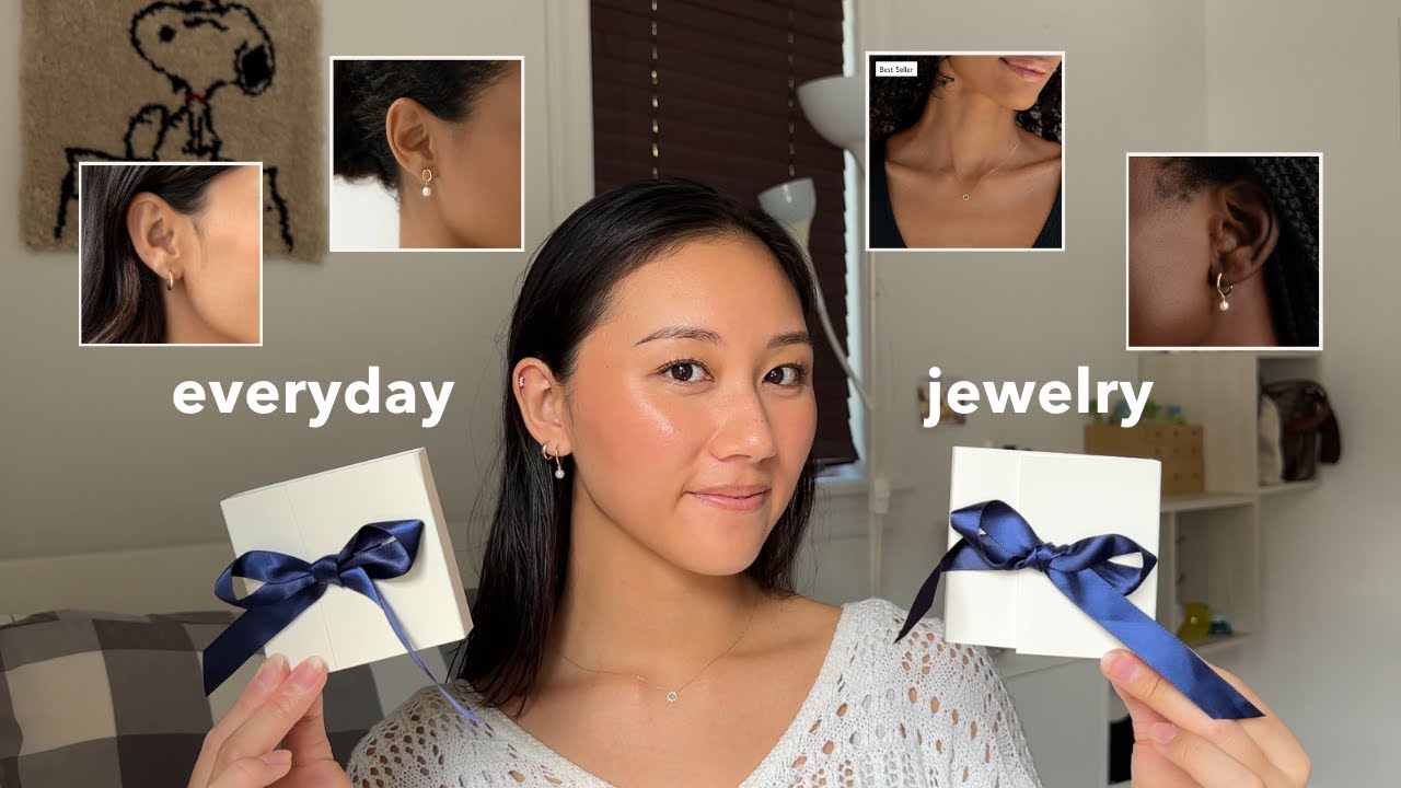 My Everyday Jewelry from Linjer | 14k gold pieces, diamonds and pearls, discount code!