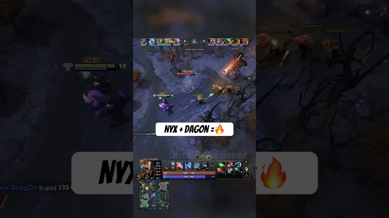 Nyx Assassin with Dagon = High-burst Ganks! #Dota2 #NyxAssassin