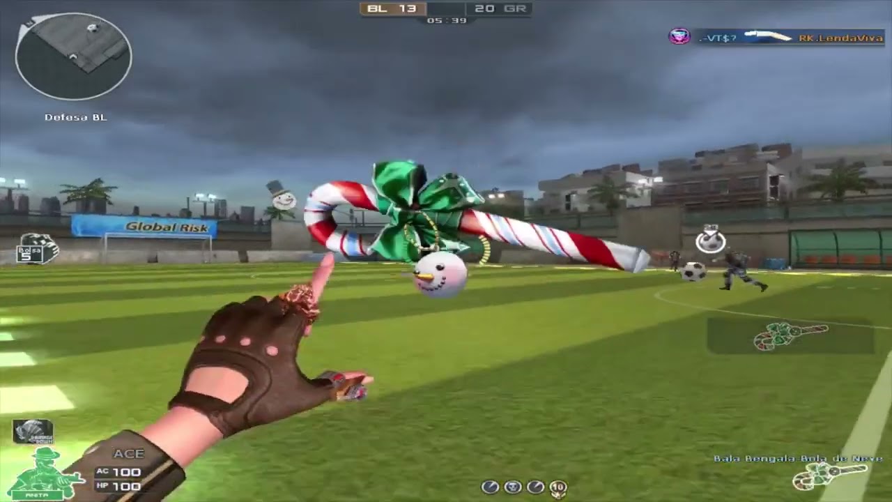 Jogando Cross Fire BR  Gameplay com  Bala Bengala Bola de Neve
