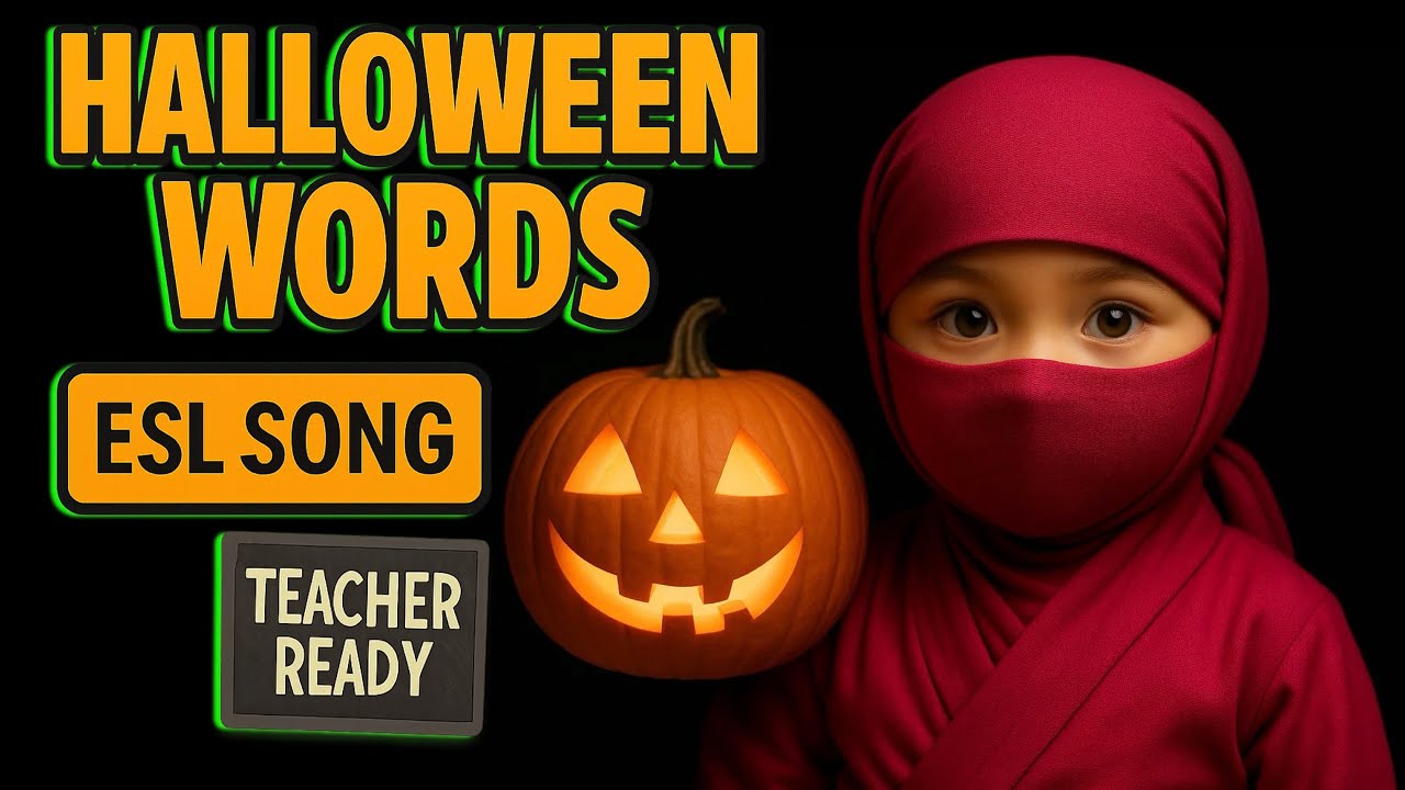 Halloween Words ESL Song &ndash; Teacher-Ready Classroom Tool | Pink Ninja Halloween