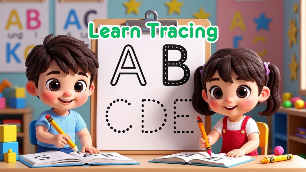 A B C D E Tracing for Kids | Alphabet Writing Practice | Learn ABC | How to write ABCD for kids