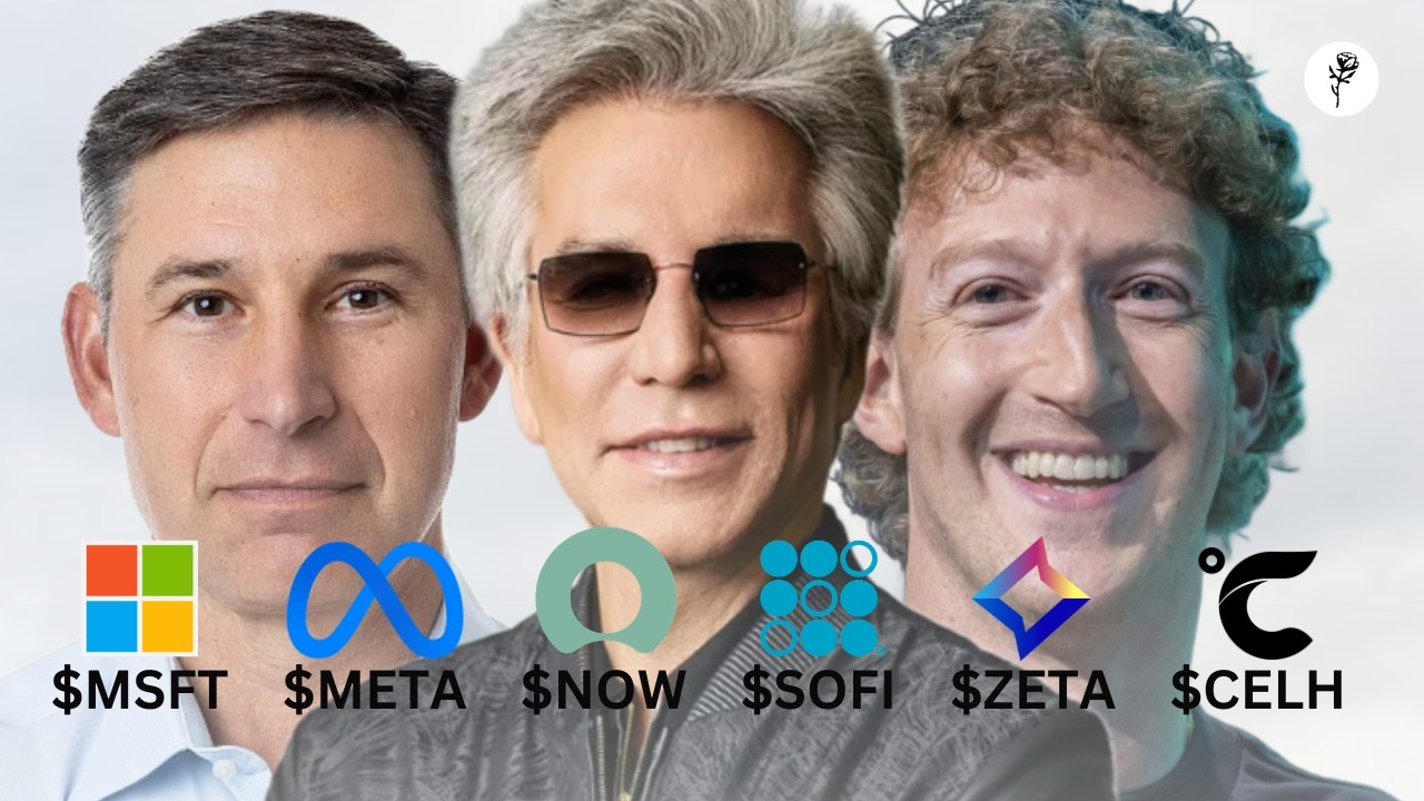 6 акций для покупки в ИЮЛЕ &mdash; $MSFT $META $NOW $SOFI $ZETA $CELH