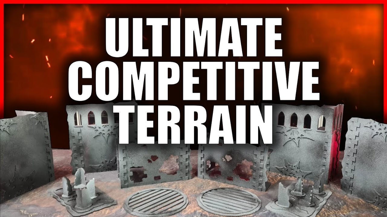 Cheap and Effective Tournament Style Terrain! Unboxing, Assembly, Painting Review and Showcase!