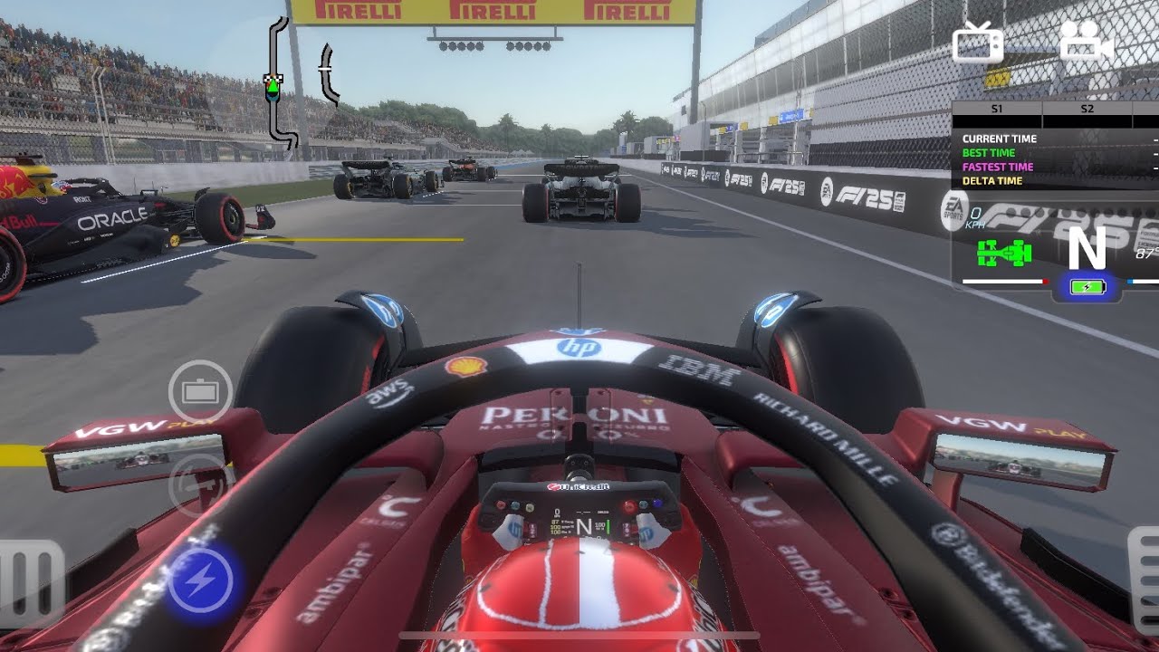 Monoposto 2025 Charles Leclerc Ferrari Australian Grand Prix 10% Race Gameplay 