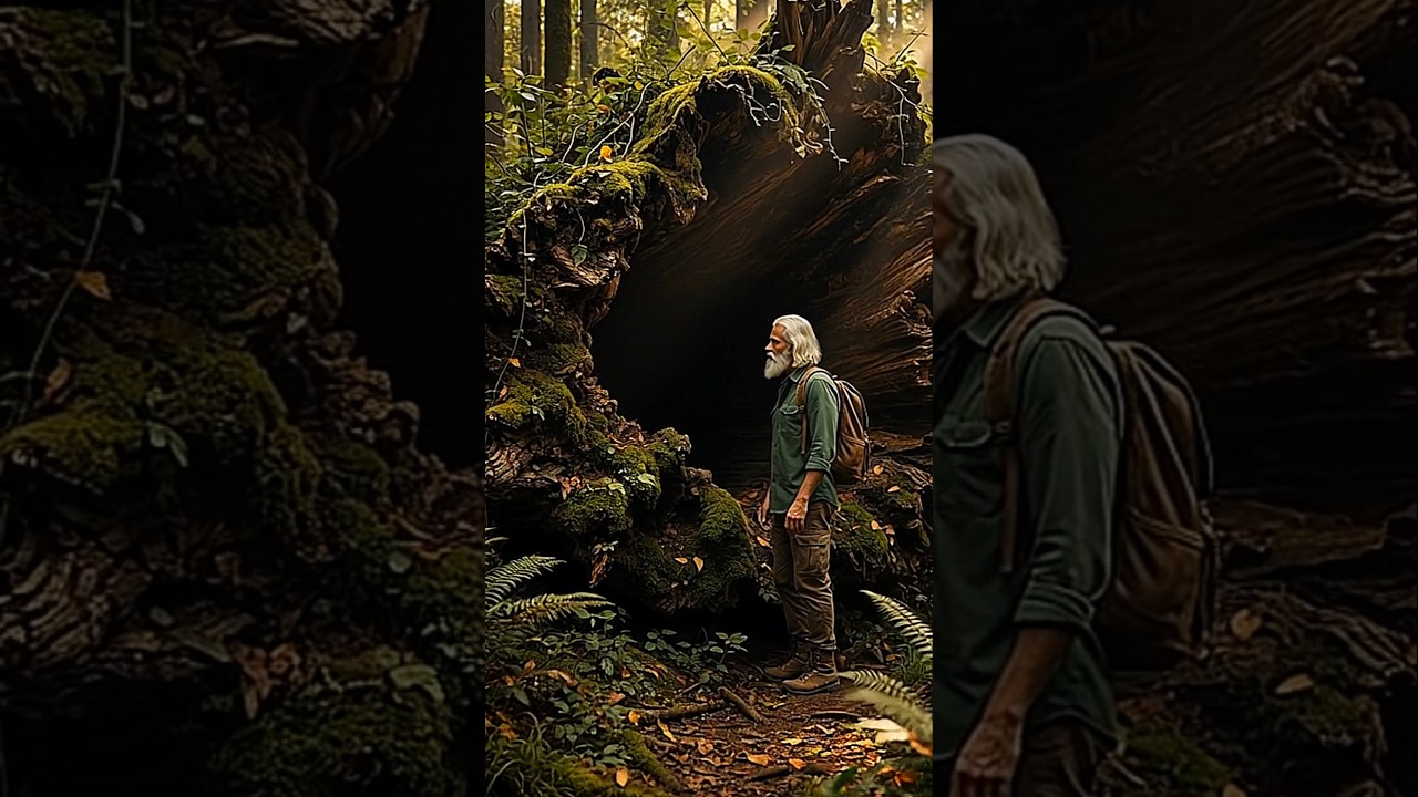 Hidden Beneath the Trees: The Modern Shelter He Built Completely Alone 😨 