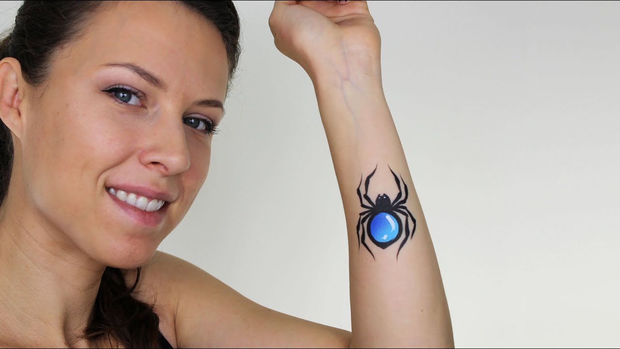 Easy Spider Face Painting | Ashlea Henson