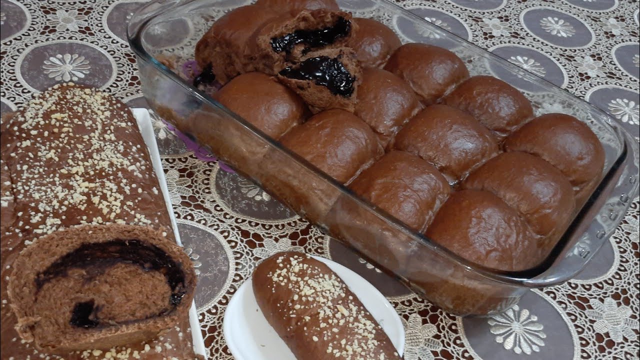 ارواحي نحضرو بريوش خفيف ريشة وبنين بكمية كبيرة ، بذوق وحشو الشكولا  روووووووعة 😋💖💖