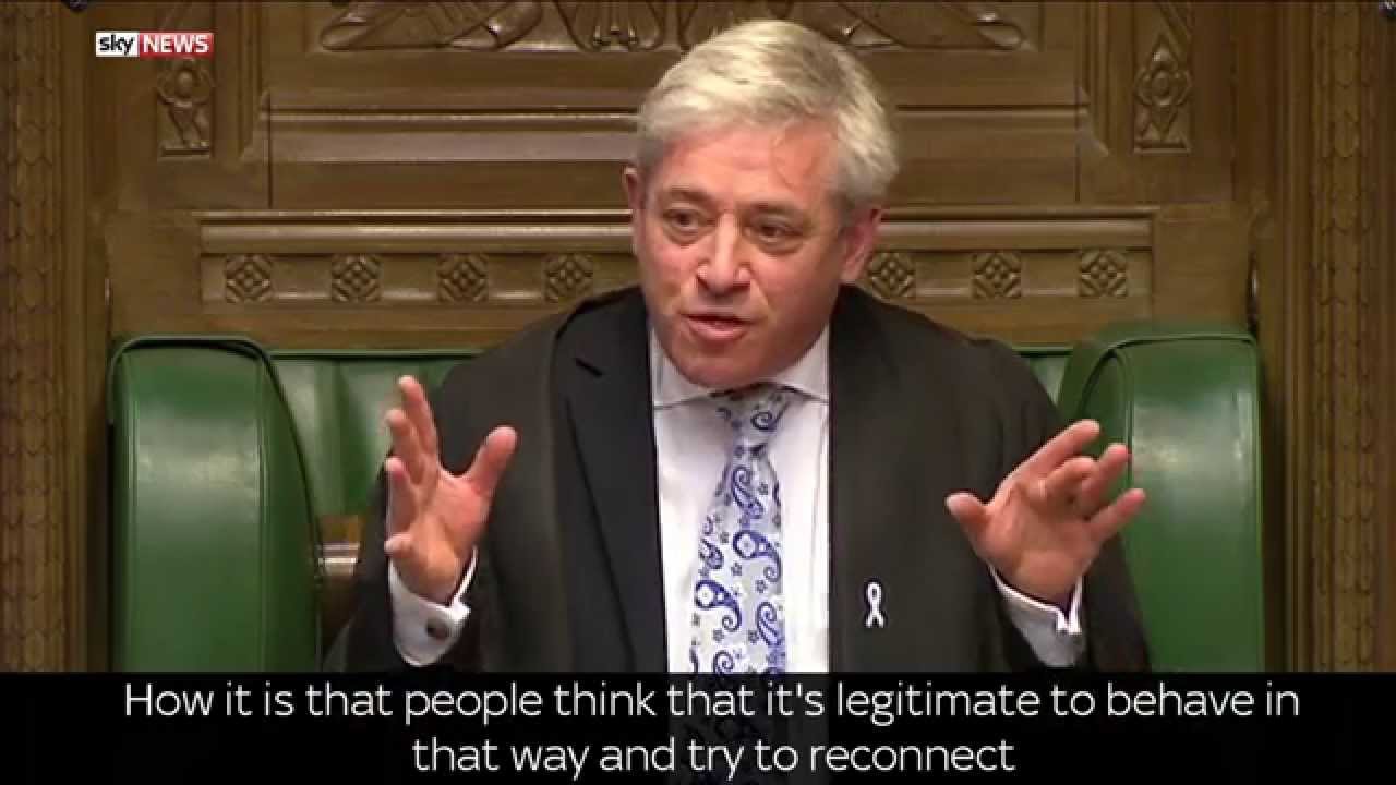 Speaker John Bercow Tells Off MPs During Spending Review