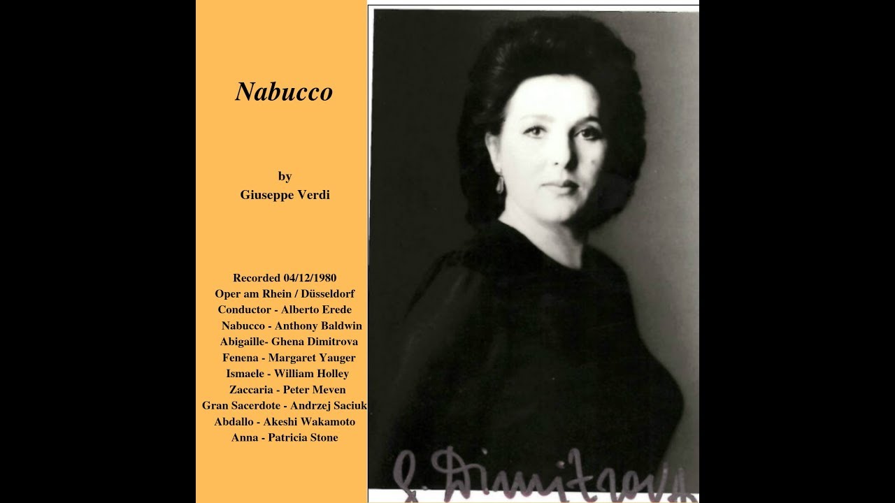 Nabucco 04/12/1980 D&uuml;sseldorf (Dimitrova, Holley, Baldwin - Erede)