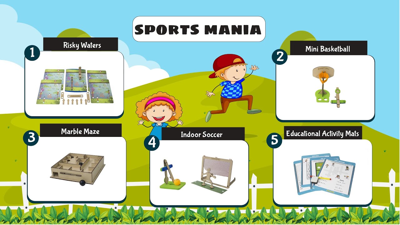 Xplorabox Educational Activity box for Kids Age 6-8 Years Children | Sports Mania