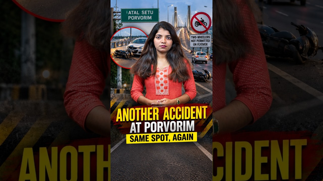Porvorim Sees Another Accident At Same Spot, No Injuries Reported
